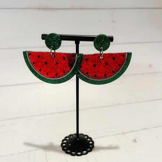 Watermelon Slice Earrings