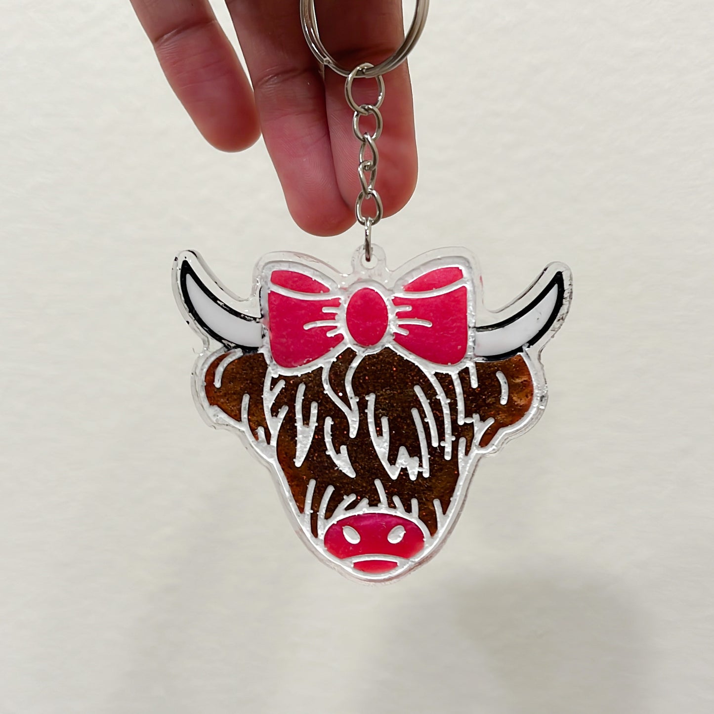 Highland Cow Keychain