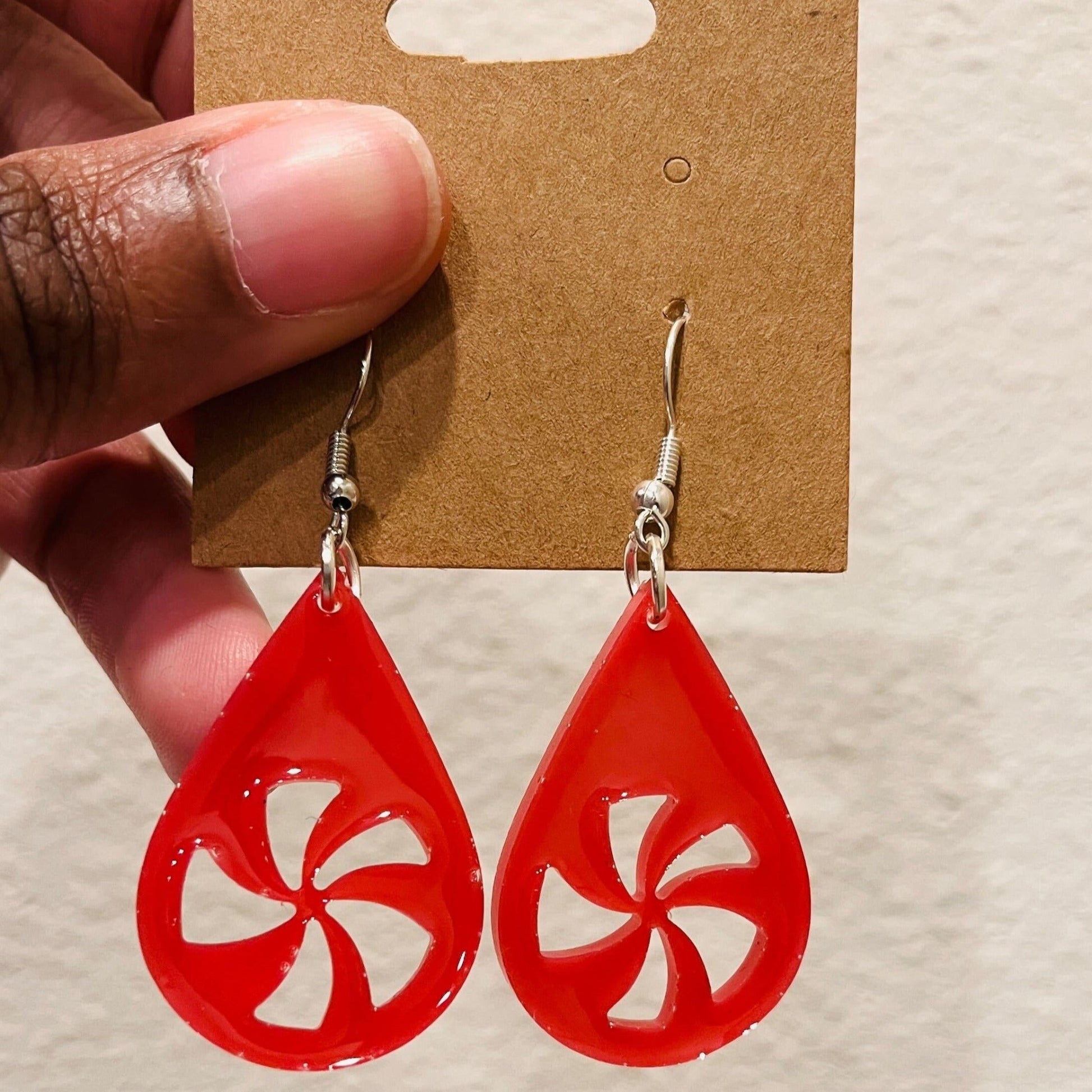 Peppermint Dangle Earring