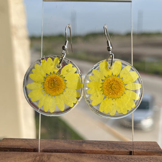 Flower Round Dangle