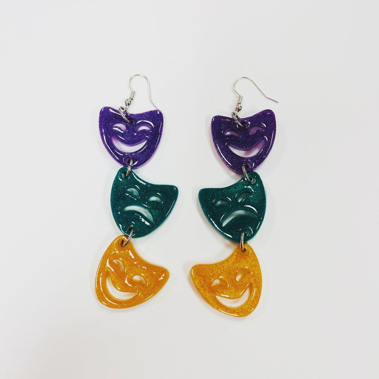 Mardi Gras Earrings