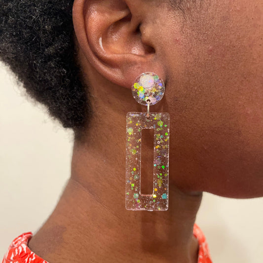 Rectangle Delight Dangle Earrings